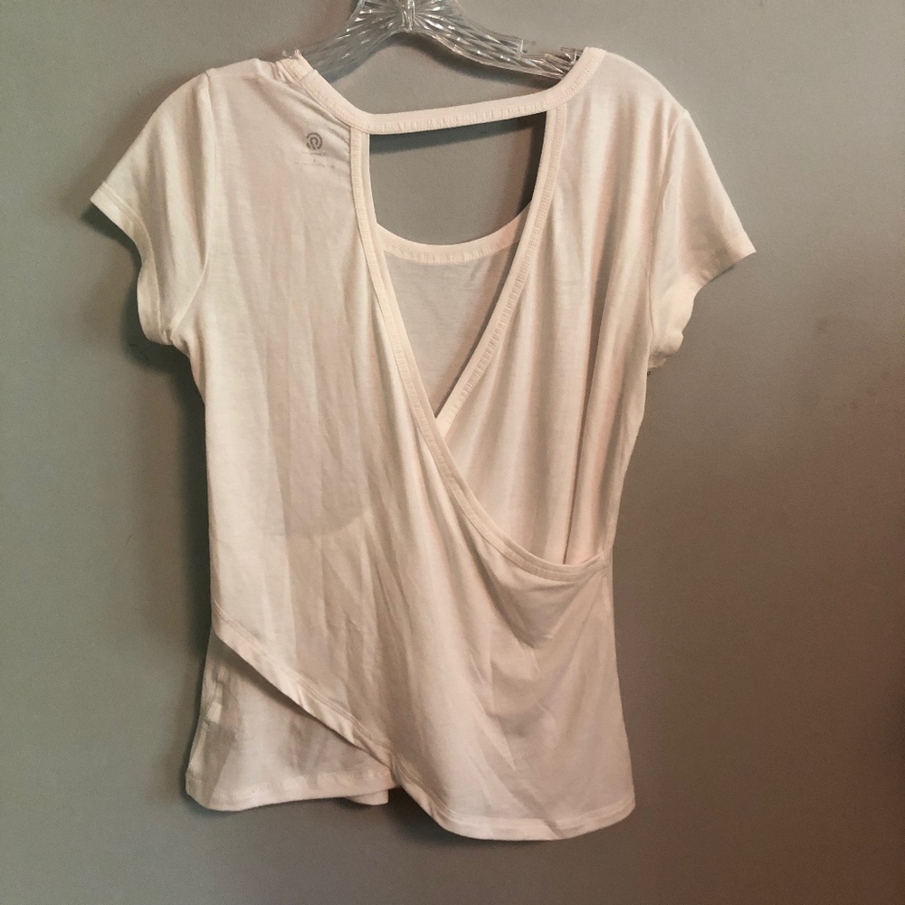 Champion Cross/Open Back Workout Shirt